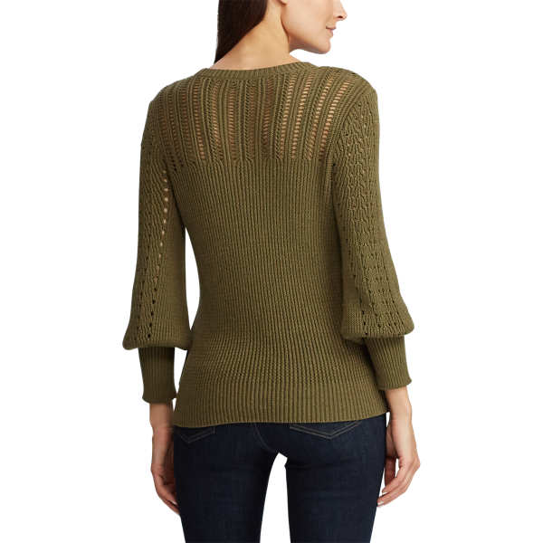 Explorer Olive Linen-Blend Jumper Lauren 5