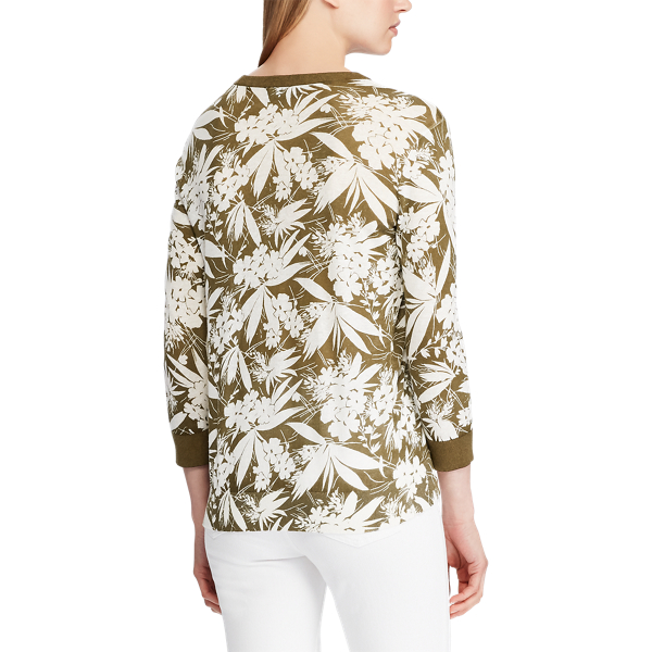Explorer Olive/Masc Crm Botanical-Print Jumper Lauren 5