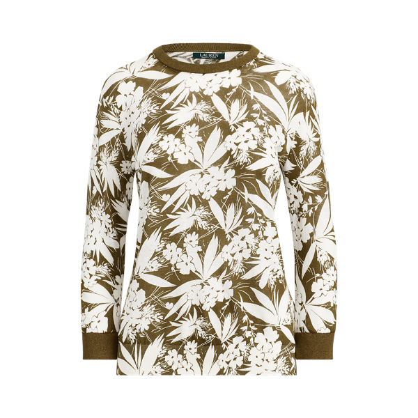 Pull &agrave; motif botanique Lauren en 1