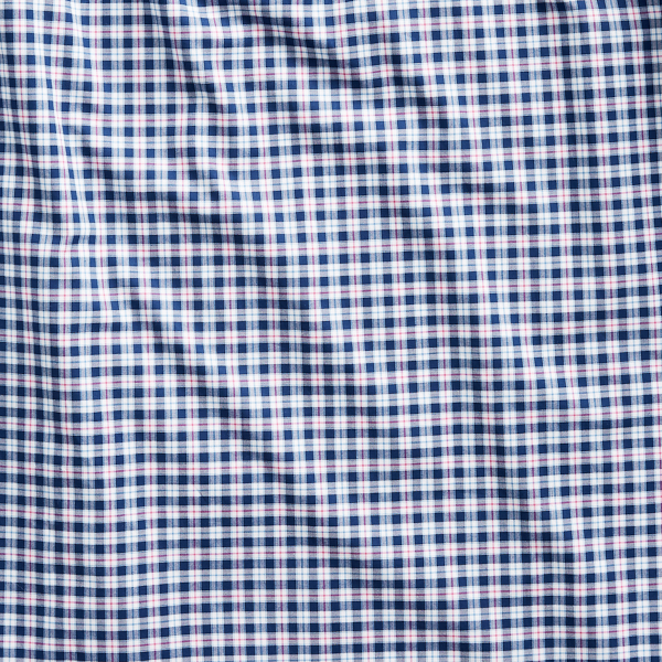 Navy Multi Classic Fit Plaid Poplin Shirt Big & Tall 5