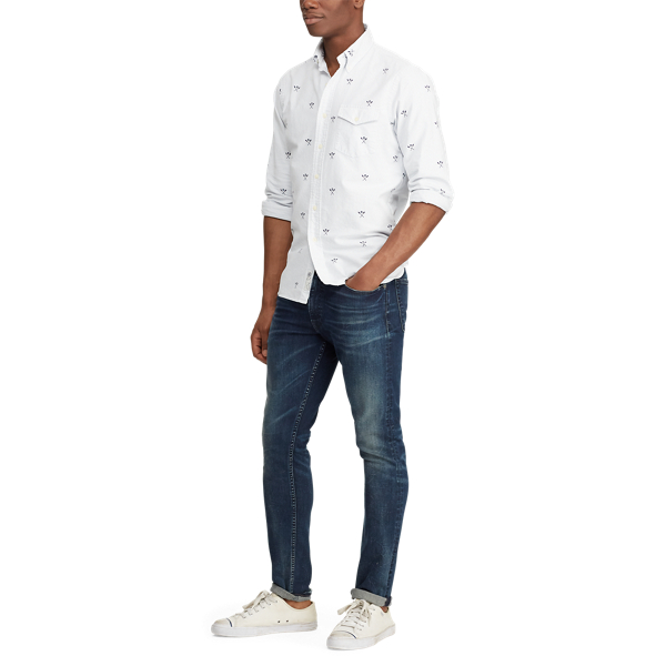 Skull And Oars Classic Fit Striped Shirt Big & Tall 3