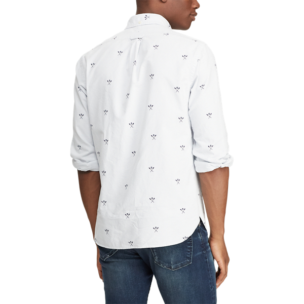 Skull And Oars Classic Fit Striped Shirt Big & Tall 5