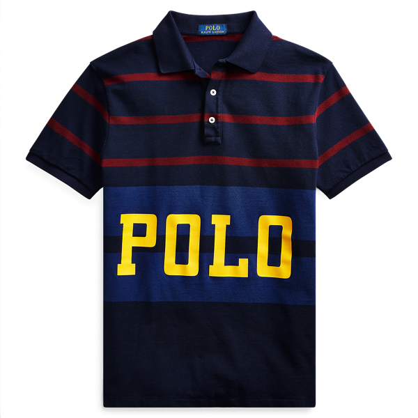 Polo classique ray&eacute; en coton piqu&eacute; Big & Tall en 1