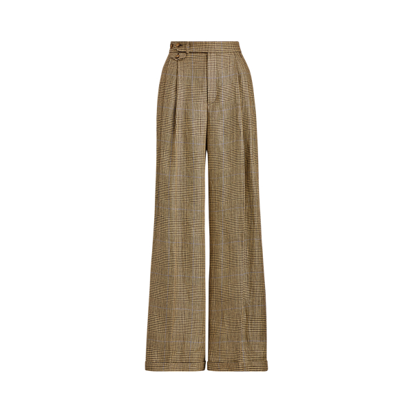Pantalon en tweed prince-de-galles Polo Ralph Lauren en Prince-de-galles/Bleu d&eacute;co 2