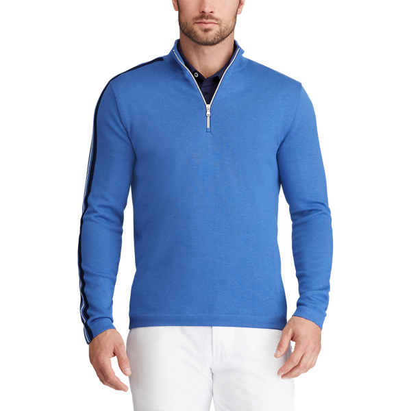 Indigo Sky Wool-Blend Half-Zip Jumper RLX 3