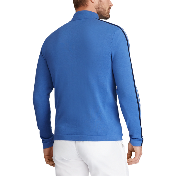 Indigo Sky Wool-Blend Half-Zip Jumper RLX 4