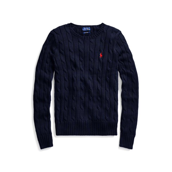 Jersey en punto de ochos Slim Fit Polo Ralph Lauren en Azul marino cazador 2