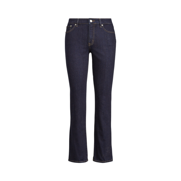 Straight fit jeans met halfhoge taille