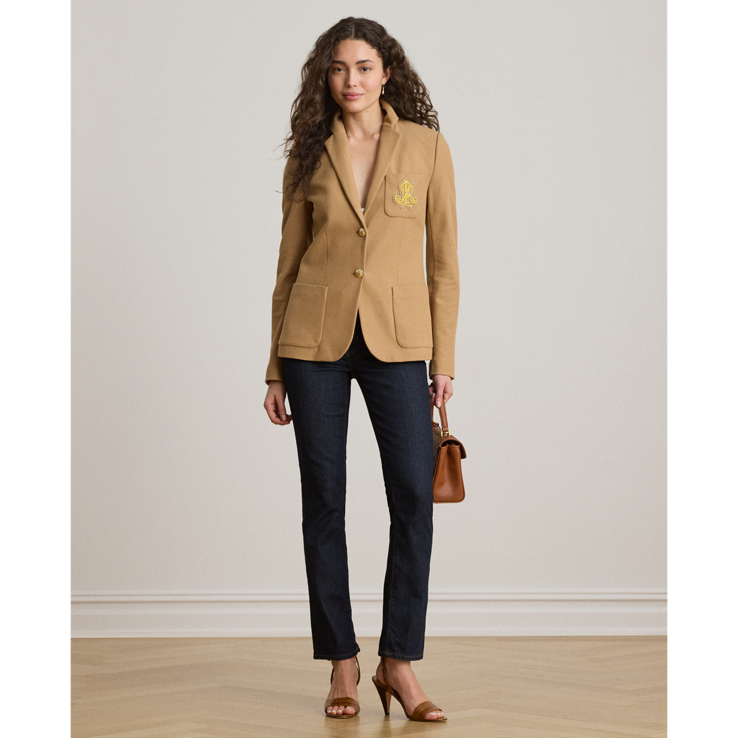 Женские джинсы Ralph Lauren Mid-Rise Straight Jean, цвет: Dark Rinse — фото 5