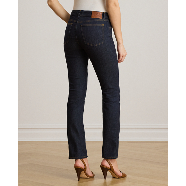 Dark Rinse Mid-Rise Straight Jean Lauren Petite 6