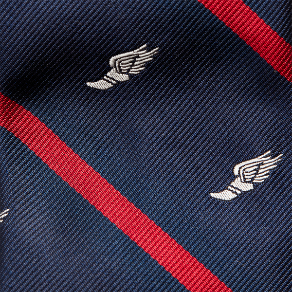 Navy Silk Narrow Club Tie Polo Ralph Lauren 3