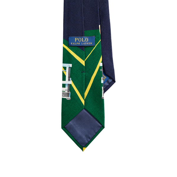 Navy/Green Wool Graphic Tie Polo Ralph Lauren 2