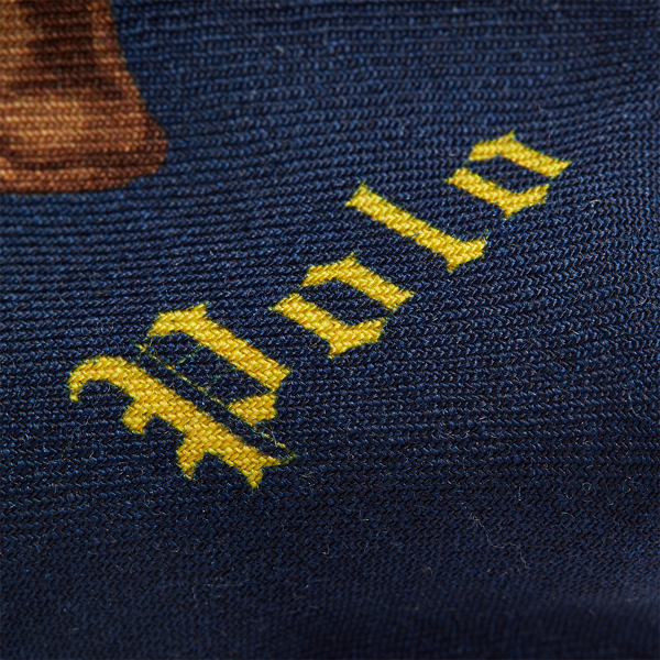 Navy Rugby Player Wool Tie Polo Ralph Lauren 3