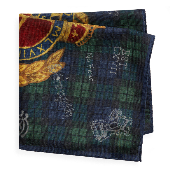 Crest Tartan Pocket Square