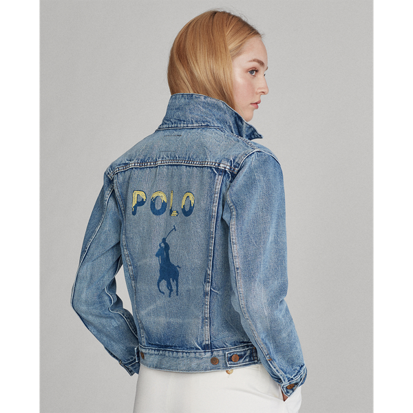 Truckerjacke aus Denim Polo Ralph Lauren in Helles Indigo 4