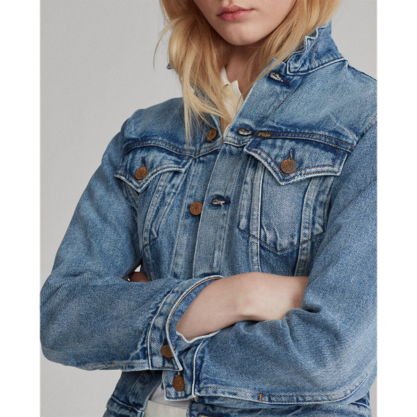 Truckerjacke aus Denim Polo Ralph Lauren in Helles Indigo 7