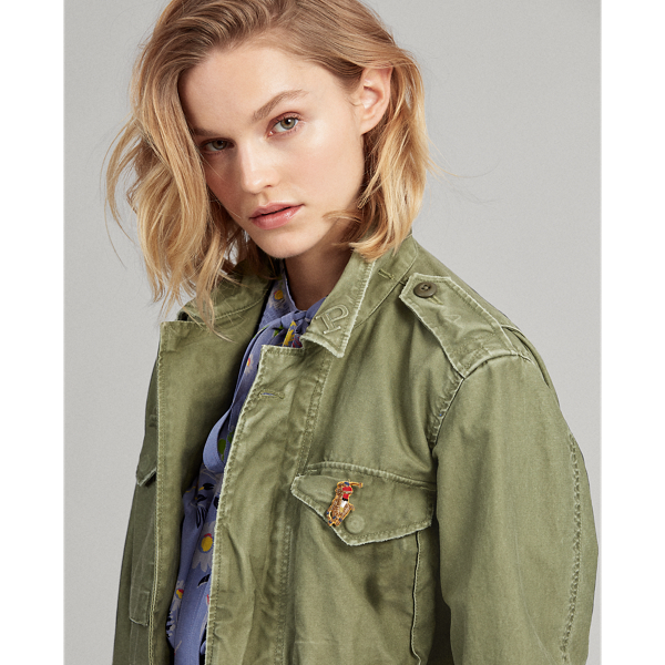 Garden Trail Cotton Twill Military Jacket Polo Ralph Lauren 6