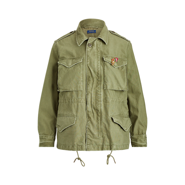 Cotton Twill Military Jacket Polo Ralph Lauren 1