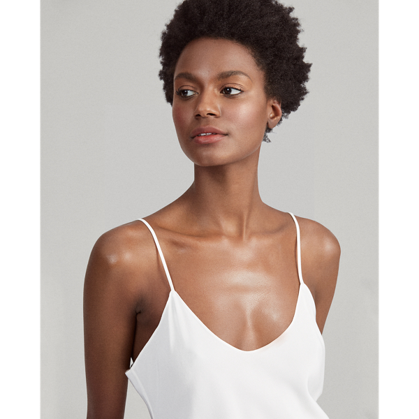 Trophy Cream Silk Crepe Camisole Polo Ralph Lauren 5