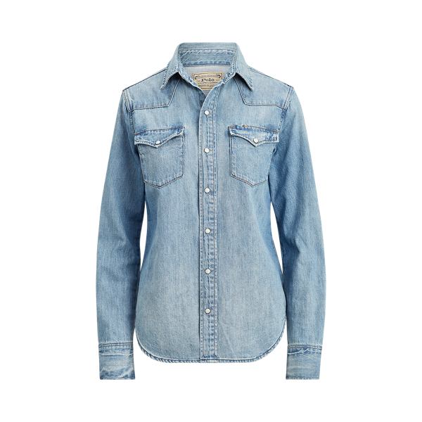 Premium Denim Western Shirt Polo Ralph Lauren 1