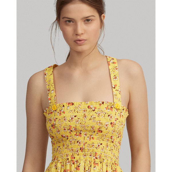 Yellow Floral Floral Cotton Maxidress Polo Ralph Lauren 5