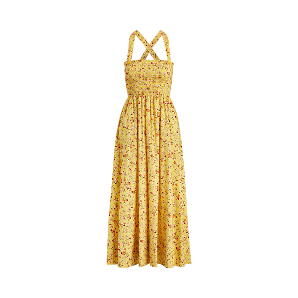 Yellow Floral Floral Cotton Maxidress Polo Ralph Lauren 2