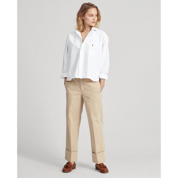 White Boy Fit Graphic Oxford Shirt Polo Ralph Lauren 4