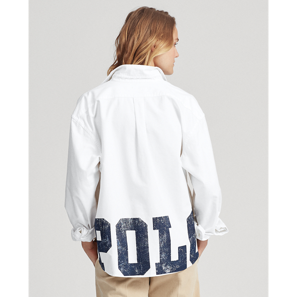 White Boy Fit Graphic Oxford Shirt Polo Ralph Lauren 6