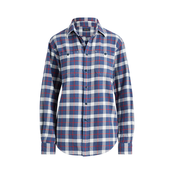 Camisa de algod&oacute;n Big Fit a cuadros Polo Ralph Lauren en 1
