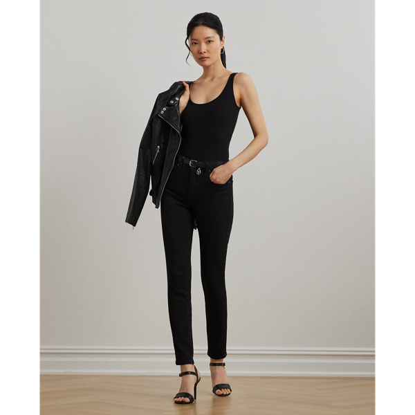 (取寄) ローレン ラルフローレン レディース コットンブレンド タンク トップ Lauren Ralph Lauren women Cotton-Blend Tank Top Polo Black Cotton-Blend Tank Top | Ralph Lauren