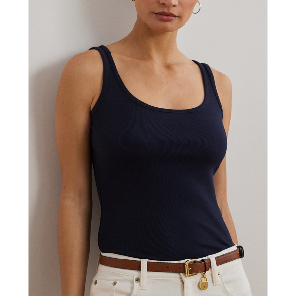 Tanktop aus Stretchbaumwolle