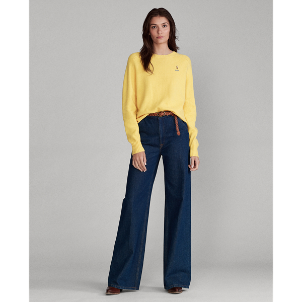 Yellow Wool Crewneck Jumper Polo Ralph Lauren 2