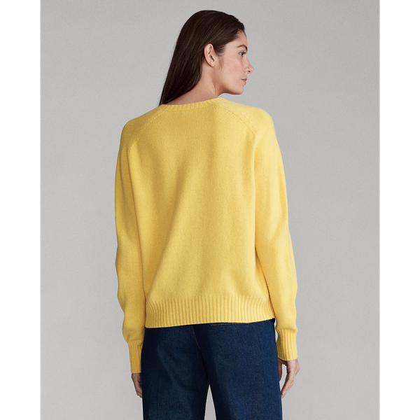 Yellow Wool Crewneck Jumper Polo Ralph Lauren 3