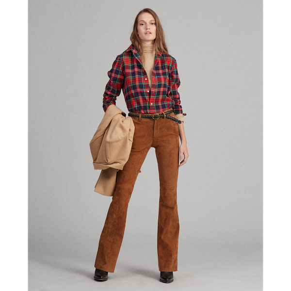 Camicia scozzese in cotone Polo Ralph Lauren in Red/Navy 3