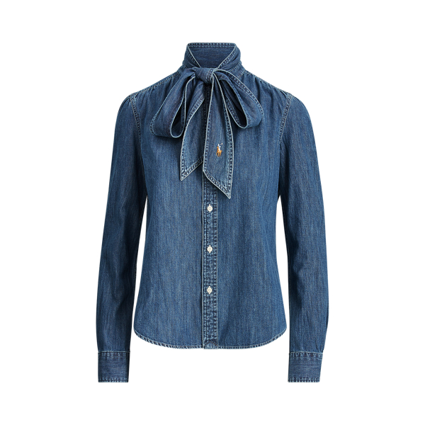 Necktie Denim Shirt Polo Ralph Lauren 1