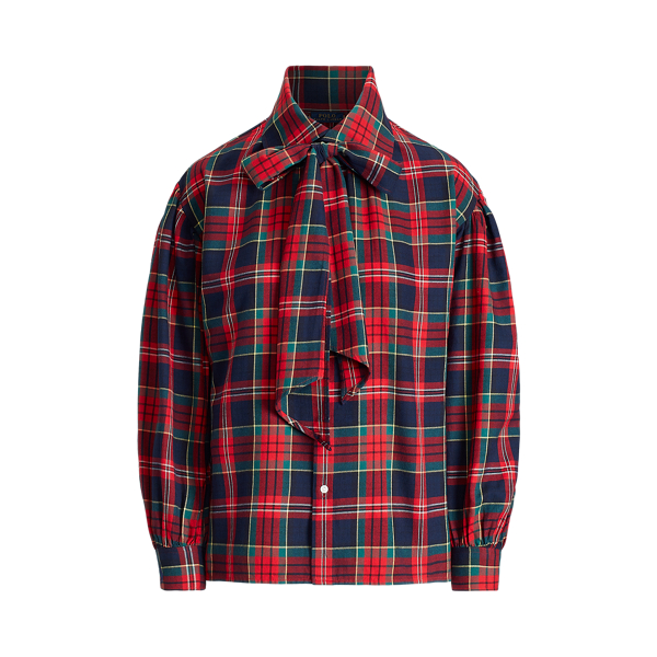 Kariertes Baumwollhemd mit Schleife Polo Ralph Lauren in 1