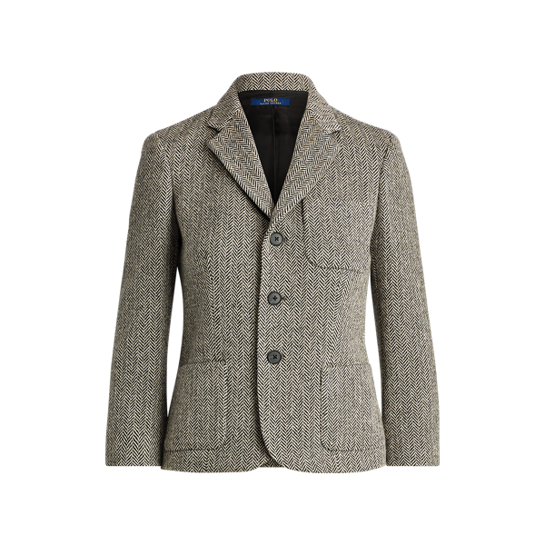 Blazer en laine m&eacute;lang&eacute;e &agrave; chevrons Polo Ralph Lauren en 1