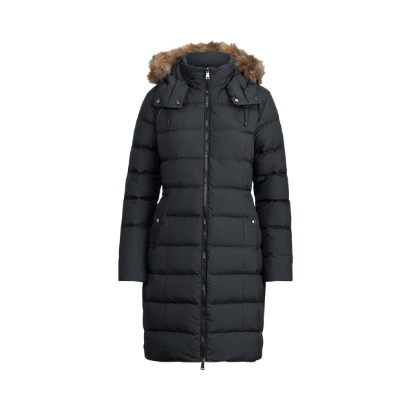 Faux-Fur-Trim Down Coat Polo Ralph Lauren 1