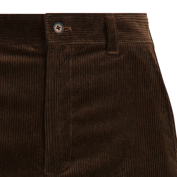 Pantalon droit en velours c&ocirc;tel&eacute; Polo Ralph Lauren en Brun antique 6