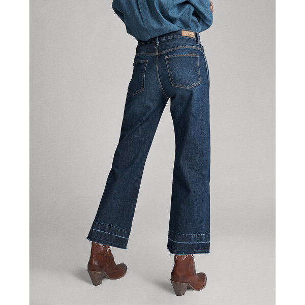 Medium Indigo Wide-Leg Crop Jean Polo Ralph Lauren 5
