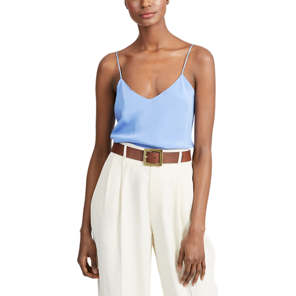Harbour Island Blue Silk Crepe Camisole Polo Ralph Lauren 3