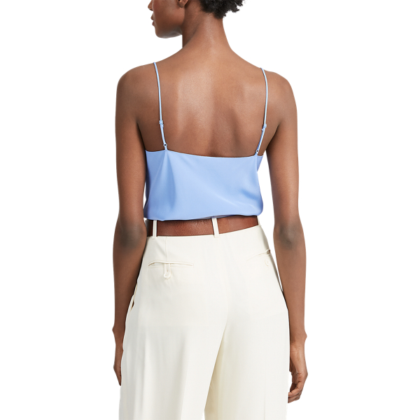 Harbour Island Blue Silk Crepe Camisole Polo Ralph Lauren 4