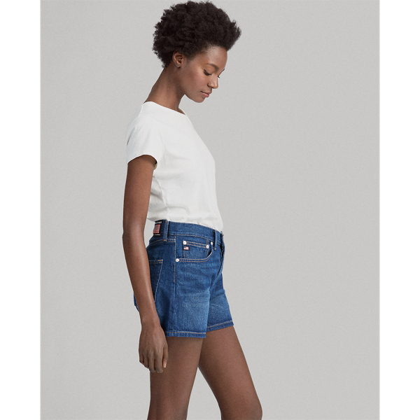 Medium Indigo Limited-Edition Denim Short Polo Ralph Lauren 5