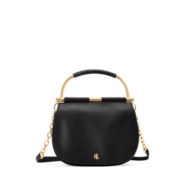 Mini sacoche ronde en cuir