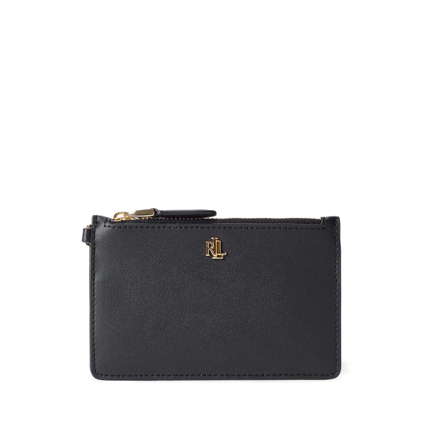 Leather Zip Card Case