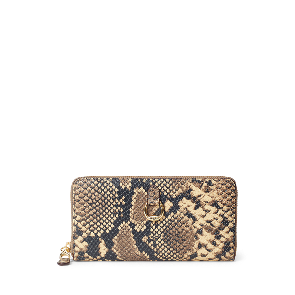 Leather Continental Zip Wallet