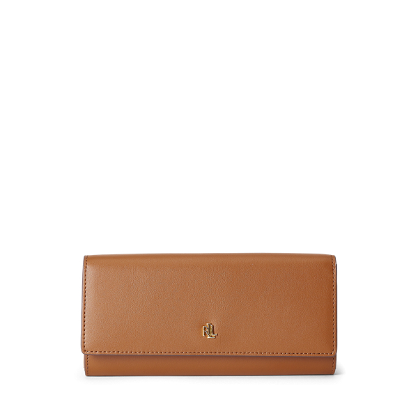 Brieftasche aus Leder Lauren in Field Brown/Black 1