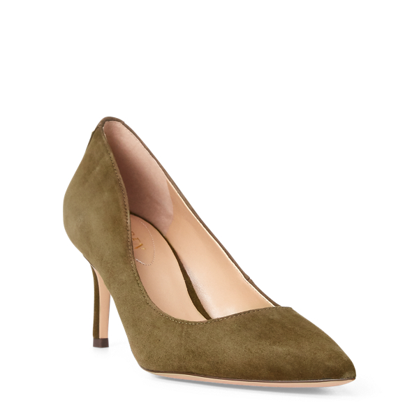 Explorer Olive Lanette Suede Pump Lauren 2