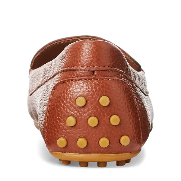 Deep Saddle Tan Bartlett Leather Flat Lauren 3