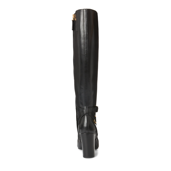 Black Annesley Leather Boot Lauren 4